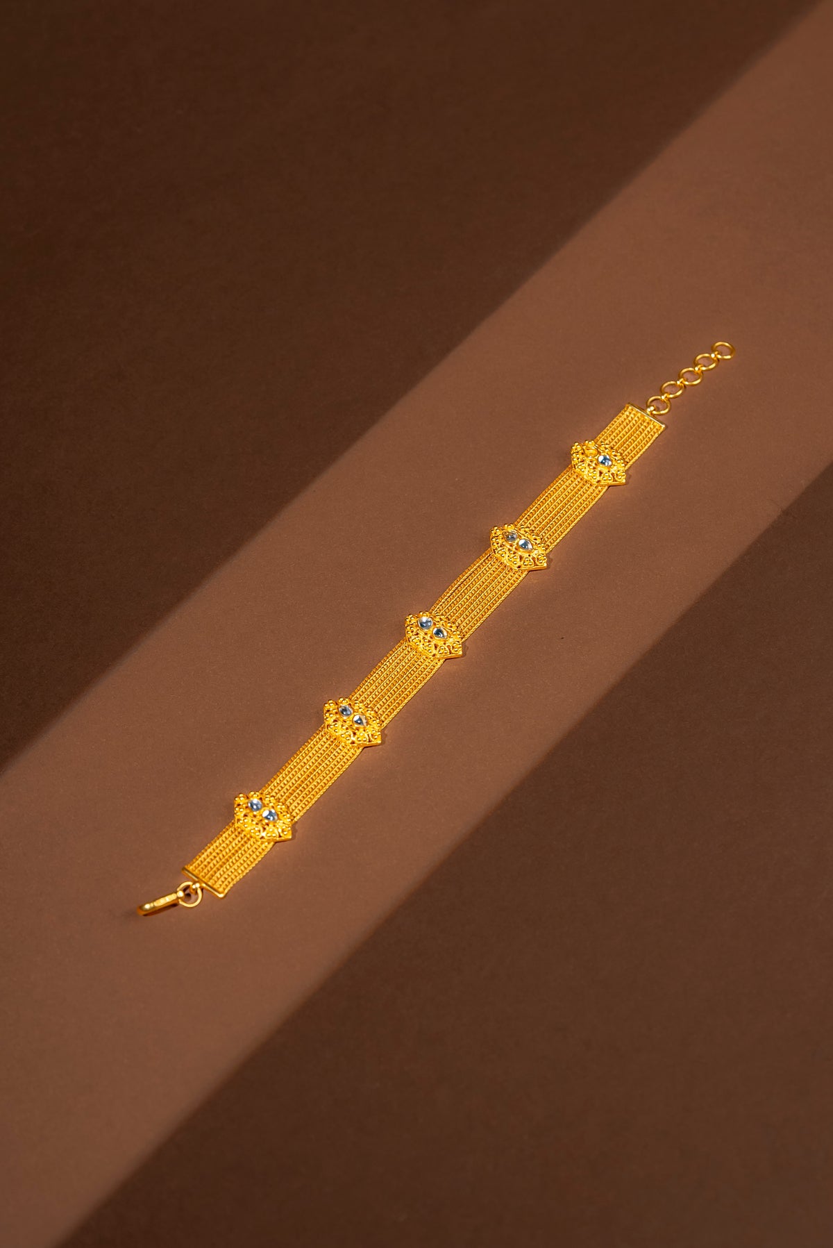 Ornate Royal Gold Bracelet